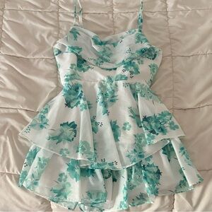 Floral Tiered Dress/Romper